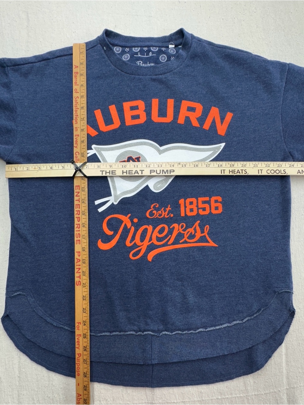 Pressbox Auburn Tigers Fleece Sweatshirt Women’s Large Gray Blue NCAA (e) - Picture 3 of 10